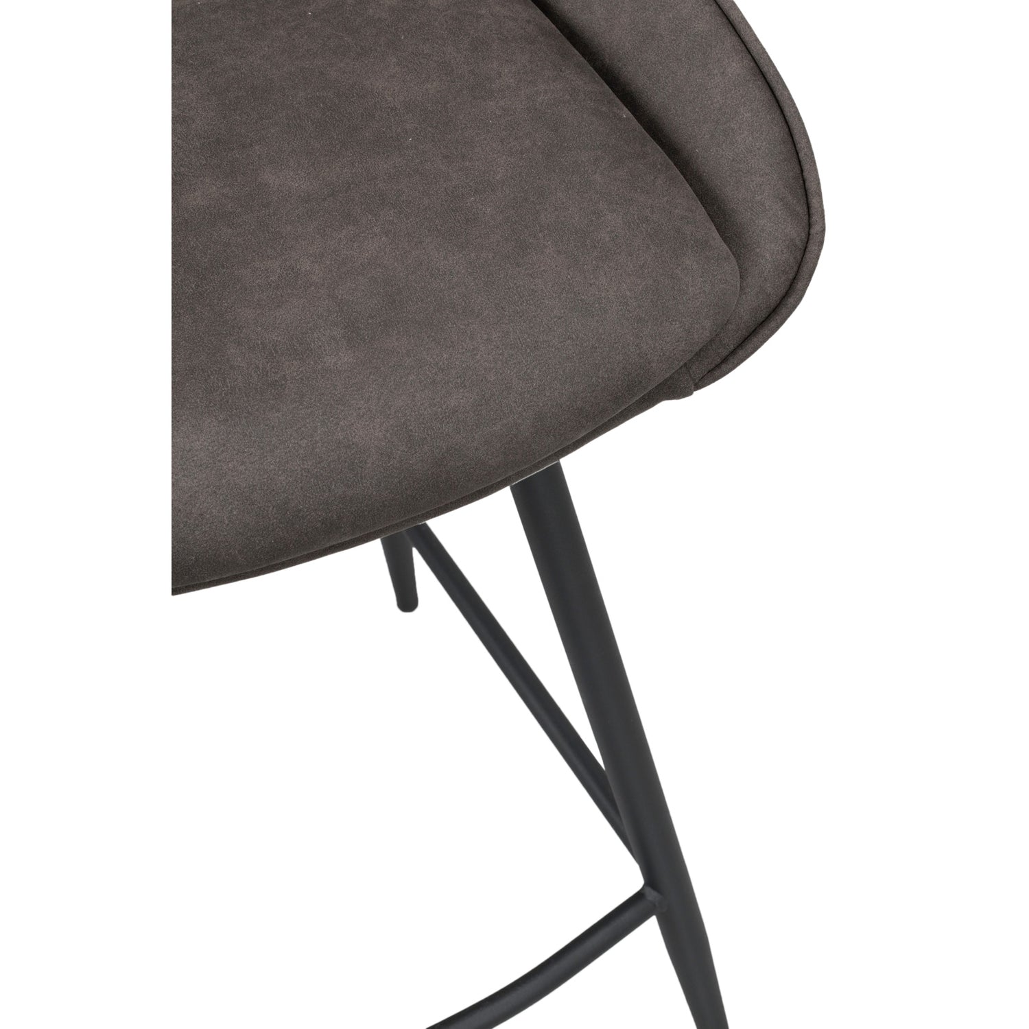 Sierra-baarituoli tummanharmaalla kangasverhoilulla.