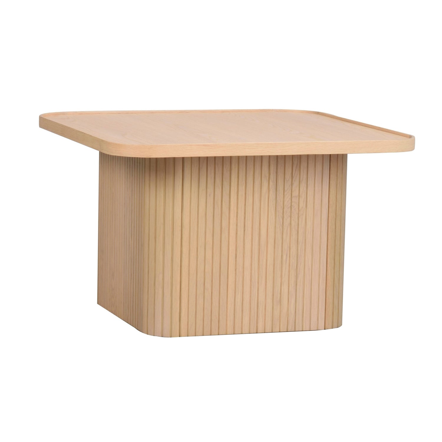 Valkotammen sävyinen Sullivan-sohvapöytä 60 x 60 cm.