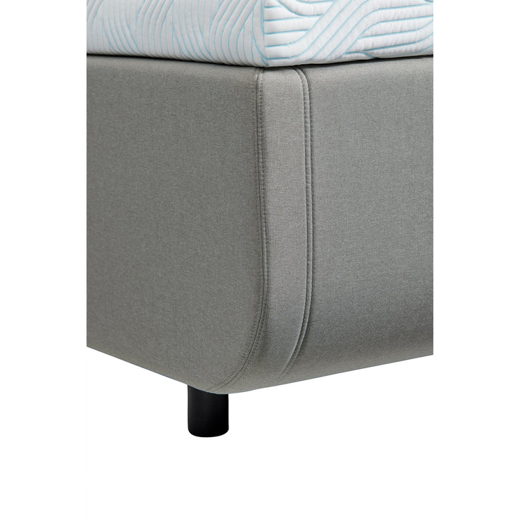TEMPUR NORTH runkopatjasänky hiekanvärisellä Sand -kangasverhoilulla ja TEMPUR Pro SmartCool -sijauspatjalla.