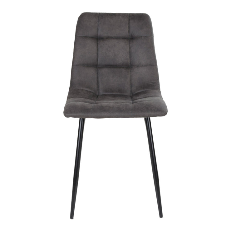 Torino-tuoli tummanharmaalla kangasverhoilulla suoraan edestä kuvattuna.