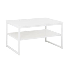 Kokovalkoinen Viiva-sohvapöytä.