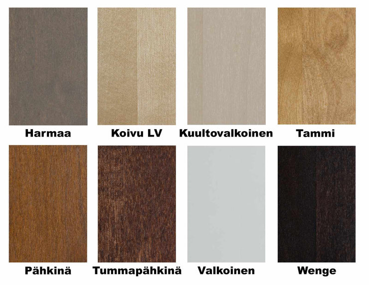 Puro-tuolit ovat saatavana myös useilla tilausväreillä.