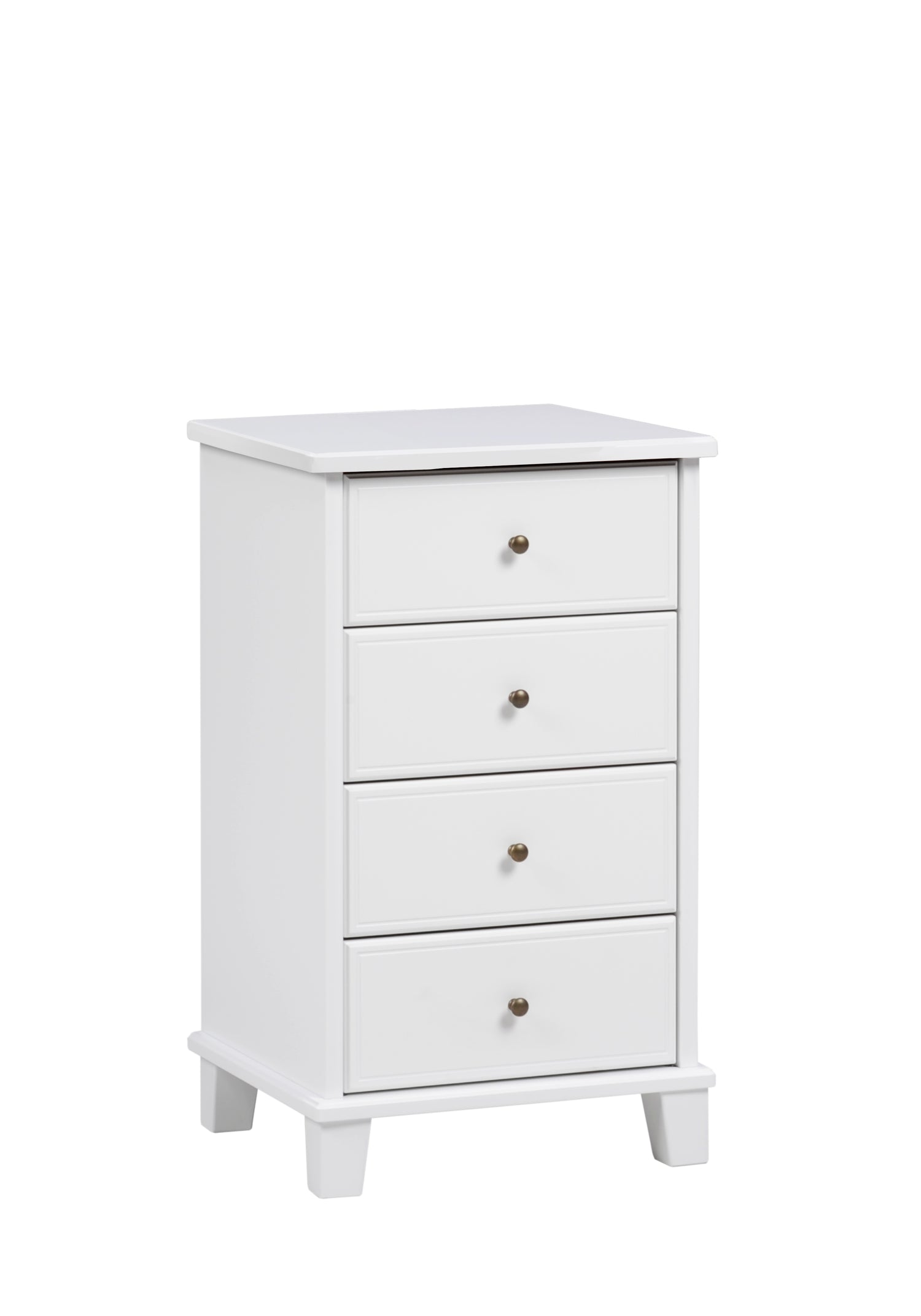 Aada-lipasto kokonaan valkoisena.