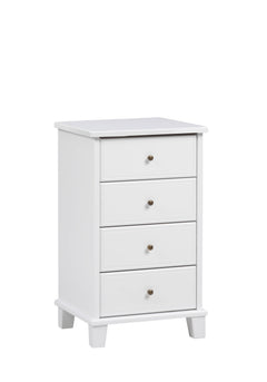 Aada-lipasto kokonaan valkoisena.