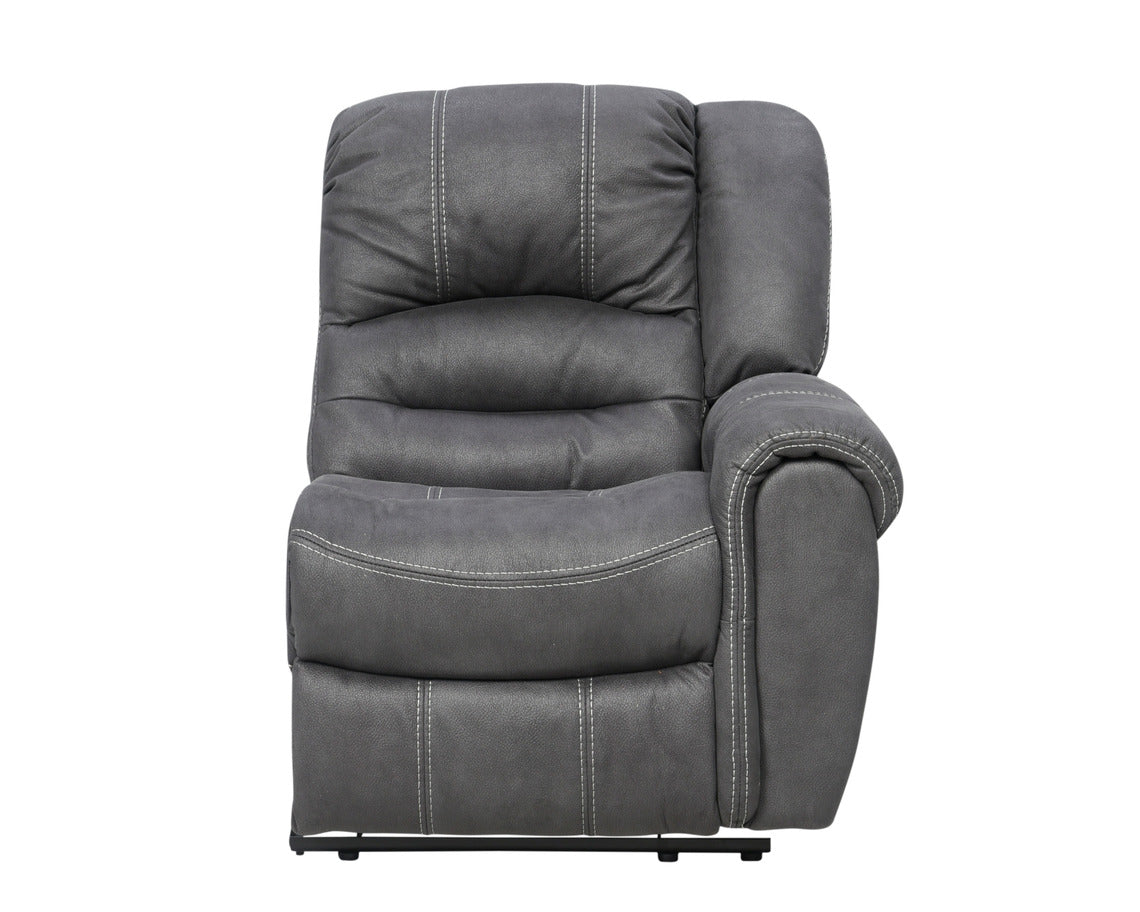 Cinema-moduulisohvan päätyyn sijoitettava istuinpaikka, jossa on recliner-mekanismi. Kuvassa edestä katsottuna oikea päätyosa.