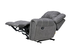 Päätyosan selkänoja kallistuu ja jalkarahi nousee sivussa olevalla manuaalisella laukaisukahvalla.