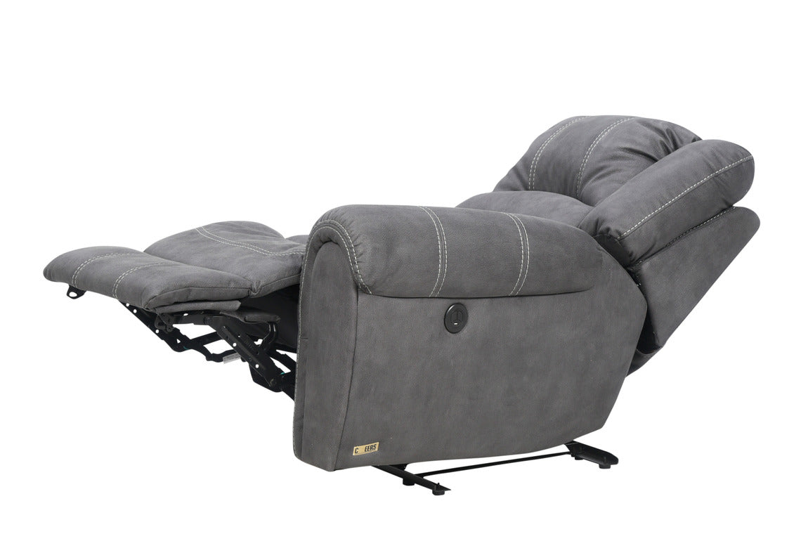 Päätyosan selkänoja kallistuu ja jalkarahi nousee sivussa olevilla painikkeilla.