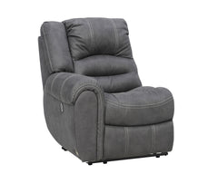 Cinema-moduulisohvan päätyyn sijoitettava istuinpaikka, jossa on sähkökäyttöinen recliner-mekanismi. Kuvassa on edestä katsottuna vasen päätyosa.