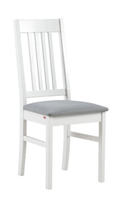 Perinteinen Puro-tuoli kangasverhoillulla harmaalla istuimella. Kuvan tuolissa Gusto 94 harmaa kangasverhoilu.