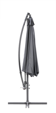 Harmaa sivuvarjo suljettuna.