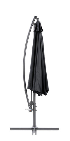 Musta sivuvarjo suljettuna.